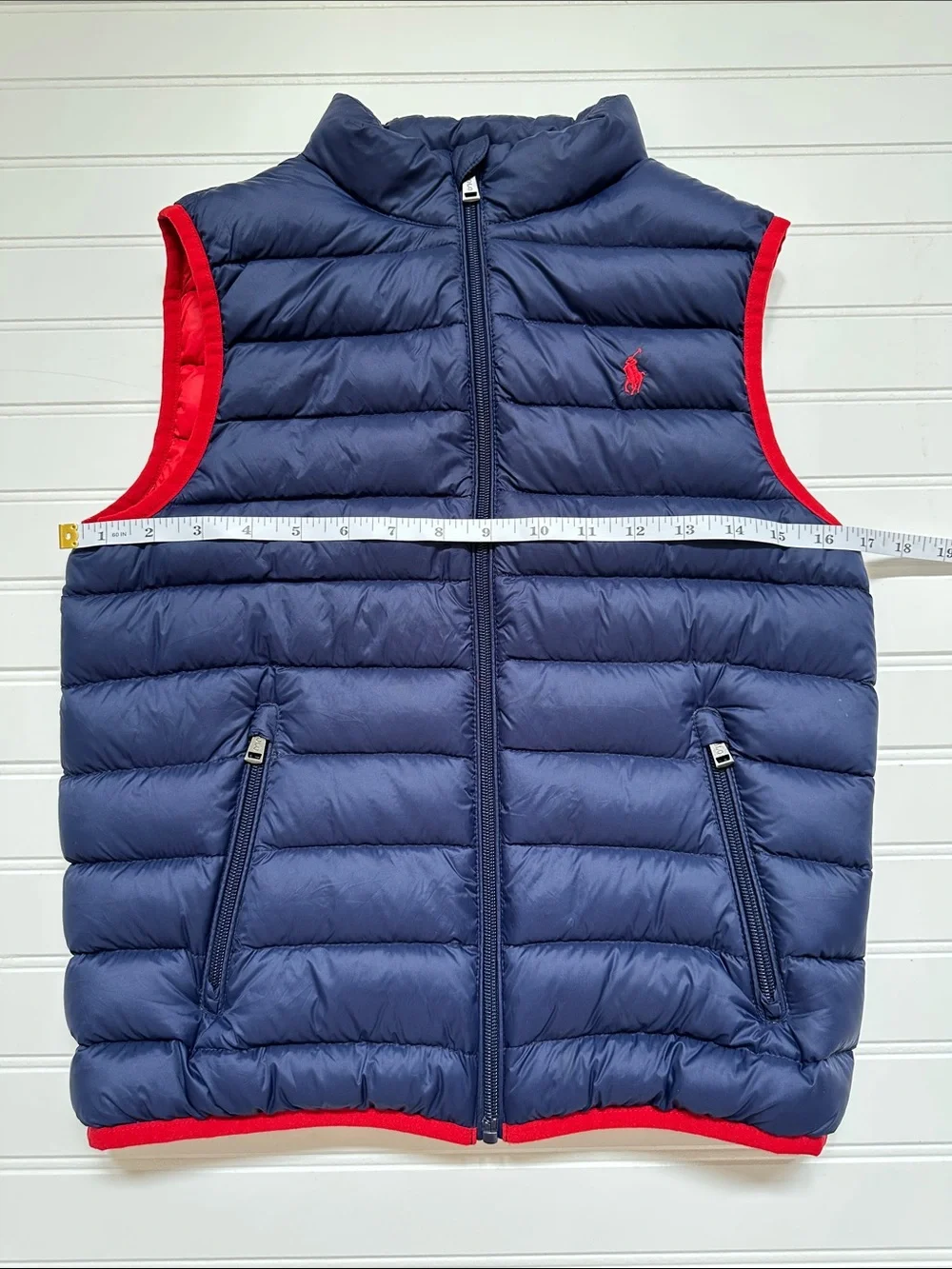 Ralph Lauren Navy Blue Puffer Vest Boys 10/12